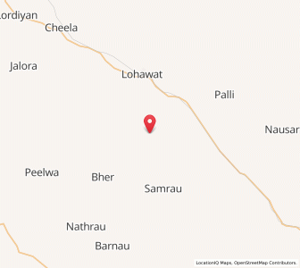 Map of Bhakri, Rajasthan