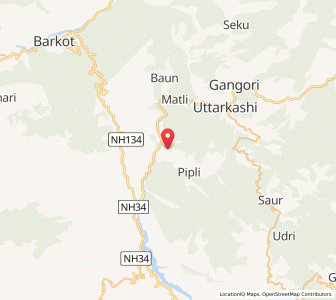 Map of Bhali, Uttarakhand