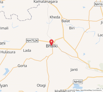 Map of Bhalki, Karnataka