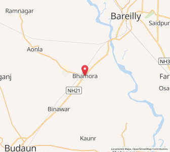 Map of Bhamora, Uttar Pradesh