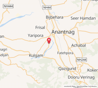 Map of Bhan, Kashmir