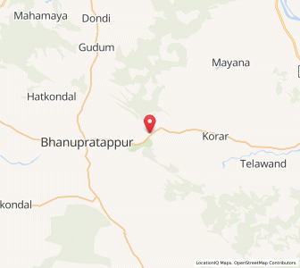 Map of Bhanbera, Chhattisgarh