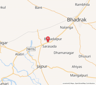 Map of Bhandaripokhari, Odisha