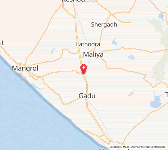 Map of Bhanduri, Gujarat
