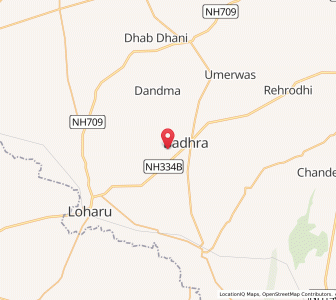 Map of Bhandwa, Haryana