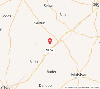 Map of Bhanisingh ki Dhani, Rajasthan