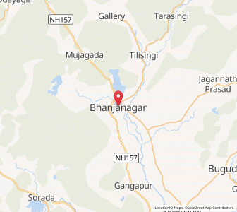 Map of Bhanjanagar, Odisha