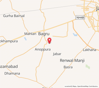 Map of Bhankrota Khurd, Rajasthan