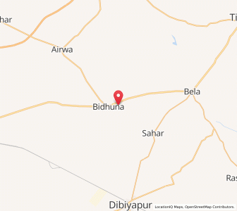 Map of Bhanupur, Uttar Pradesh