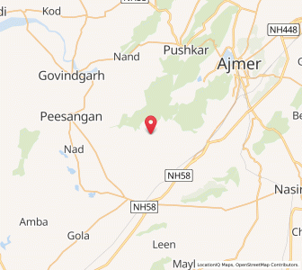 Map of Bhanwata, Rajasthan