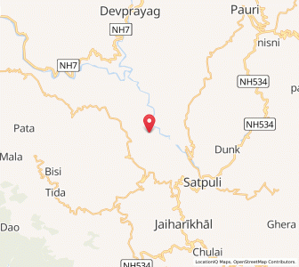 Map of Bhargwari, Uttarakhand