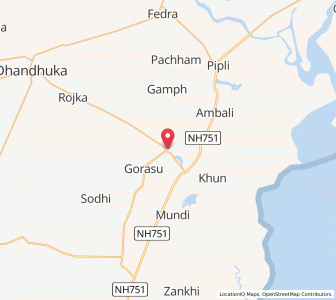 Map of Bhariad, Gujarat