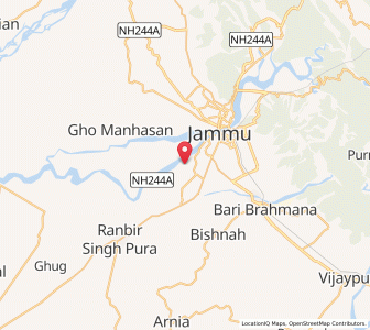 Map of Bharjala, Kashmir