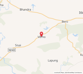 Map of Bharno, Jharkhand