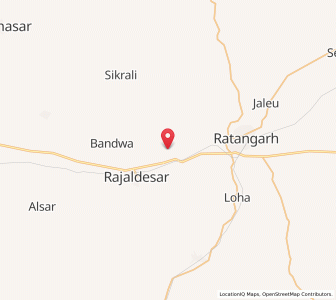 Map of Bharpalsar, Rajasthan
