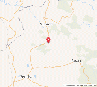 Map of Bharridand, Madhya Pradesh