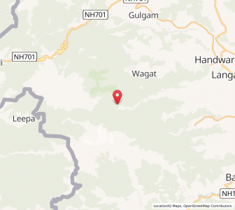Map of Bhartanwala, Kashmir