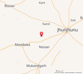 Map of Bharu, Rajasthan