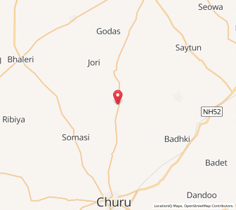 Map of Bharusar, Rajasthan