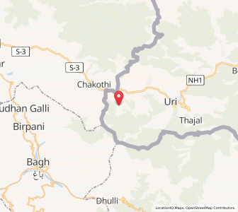 Map of Bhatakot, Kashmir