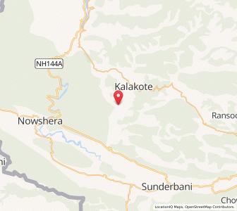 Map of Bhatera, Kashmir