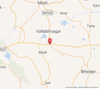 Map of Bhatewar, Rajasthan