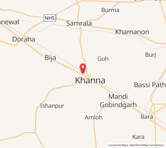 Map of Bhatian, Punjab