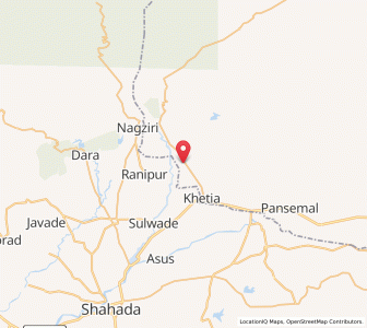 Map of Bhatki, Madhya Pradesh