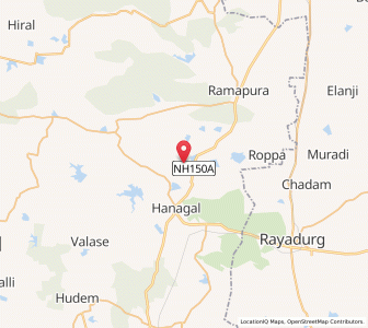 Map of Bhatrahalli, Karnataka