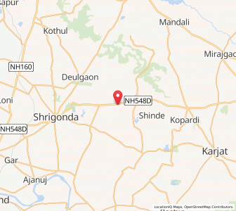 Map of Bhaudi, Maharashtra