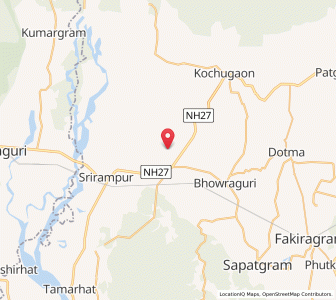 Map of Bhaulaguri, Assam