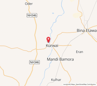 Map of Bhaunrasa, Madhya Pradesh