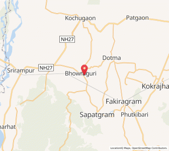 Map of Bhauraguri, Assam
