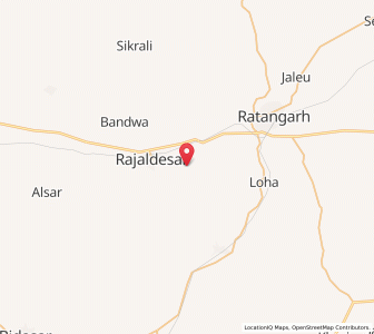 Map of Bhavandesar, Rajasthan