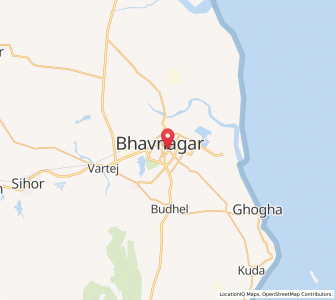 Map of Bhavnagar, Gujarat