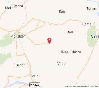 Map of Bhavrani, Rajasthan
