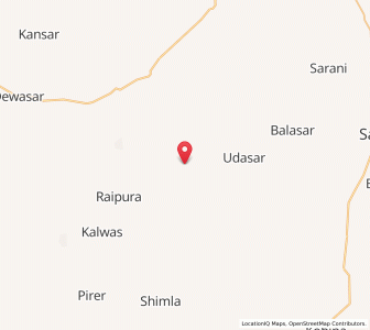 Map of Bhawaldesar, Rajasthan