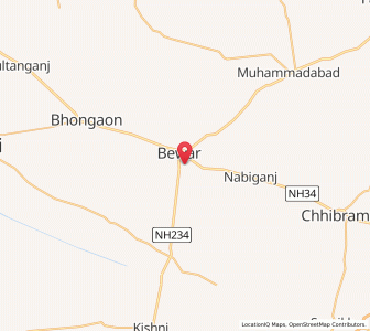 Map of Bhawalpur, Uttar Pradesh