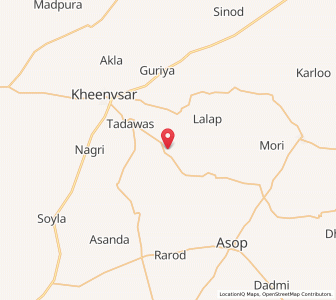 Map of Bhawanda, Rajasthan