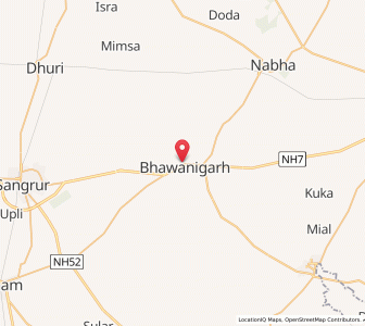 Map of Bhawanigarh, Punjab