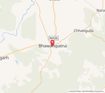 Map of Bhawanipatna, Odisha
