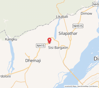 Map of Bhebelingaon, Assam
