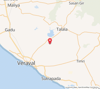 Map of Bherala, Gujarat