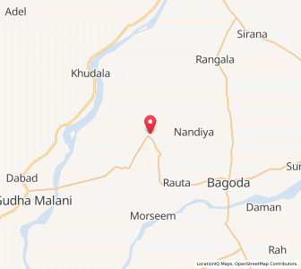 Map of Bhidana, Rajasthan