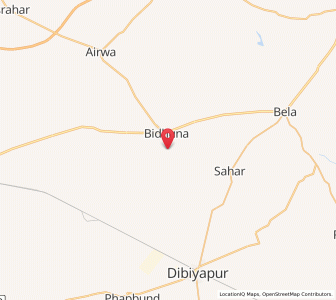 Map of Bhikra, Uttar Pradesh