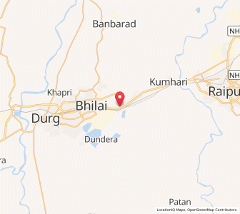 Map of Bhilai, Chhattisgarh