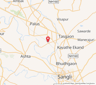 Map of Bhilavadi, Maharashtra