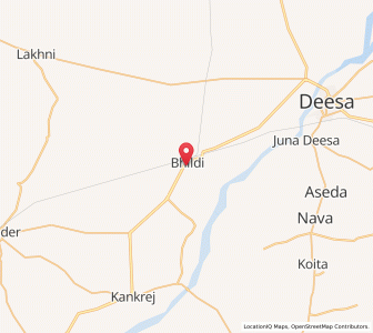 Map of Bhildi, Gujarat