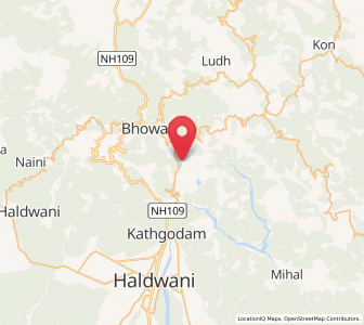 Map of Bhim Tal, Uttarakhand