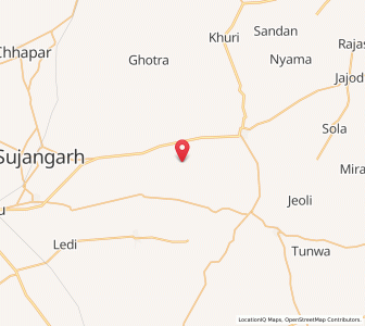 Map of Bhimsar, Rajasthan